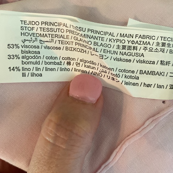 Zara Floral Linen Blend Crop Top Size Medium NWT - Picture 11 of 12